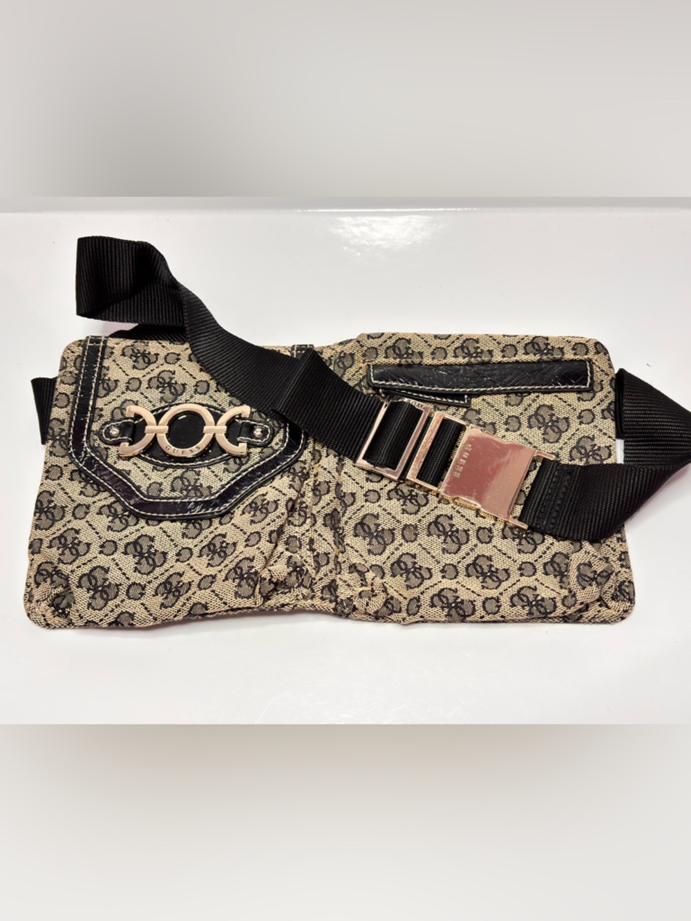 GUESS Black and Brown Women Belt bag vintage